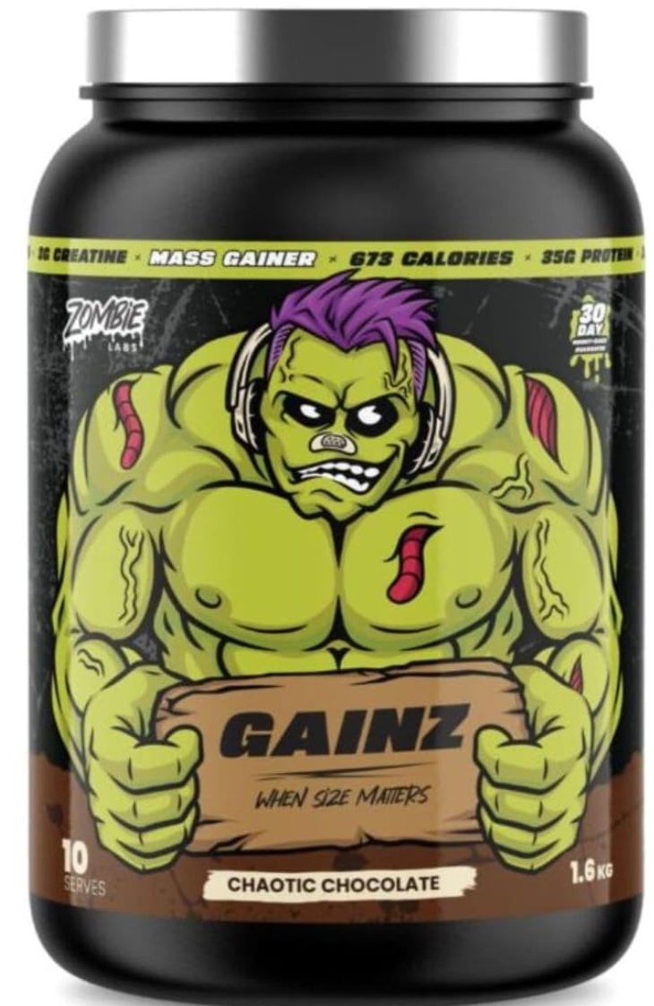 Zombie Labs Gainz Vanilla Mass Gainer + Creatine 1.6kg