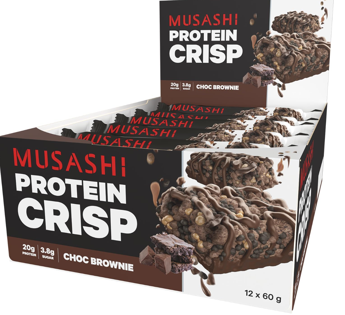 Musashi Crisp Protein Bar- 12 Pack