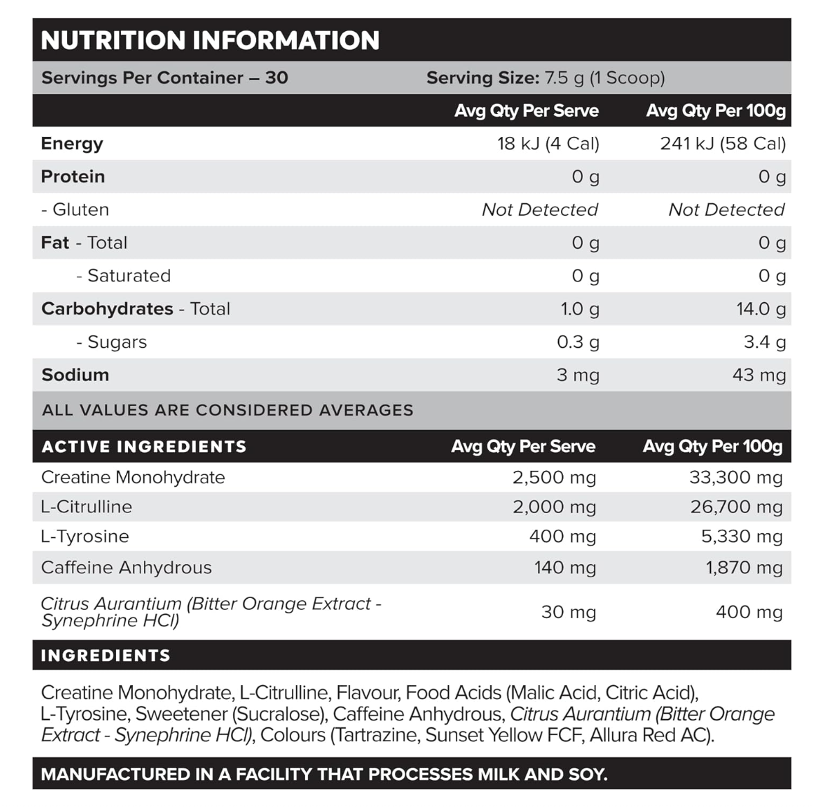 Muscle Nation Legacy Sport Pre-Workout