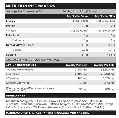 Muscle Nation Legacy Sport Pre-Workout