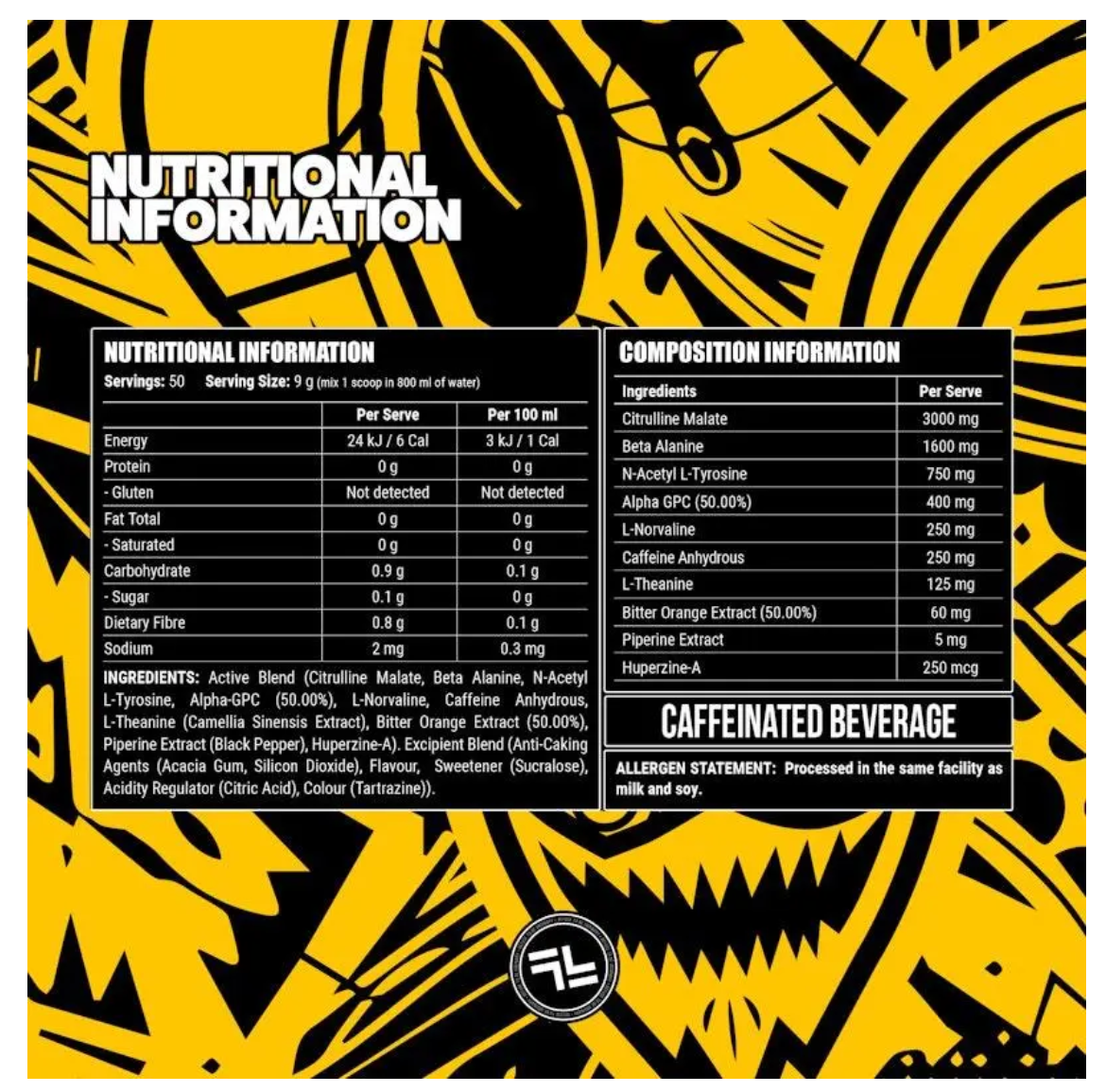 Faction Labs Disorder Pre-Workout 50 Serves