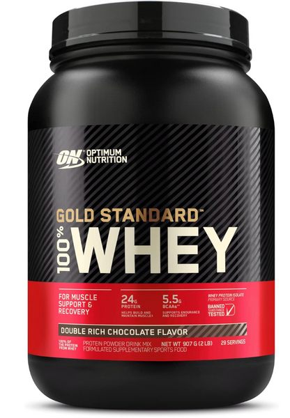 OPTIMUM NUTRITION Gold Standard 100% Whey Protein Powder- 907g