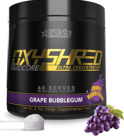 EHP Labs OxyShred Hardcore Thermogenic Pre Workout Shredding Supplement