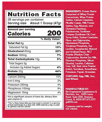 BSN SYNTHA-6 Ultra Premium Protein Blend, 1.32kg