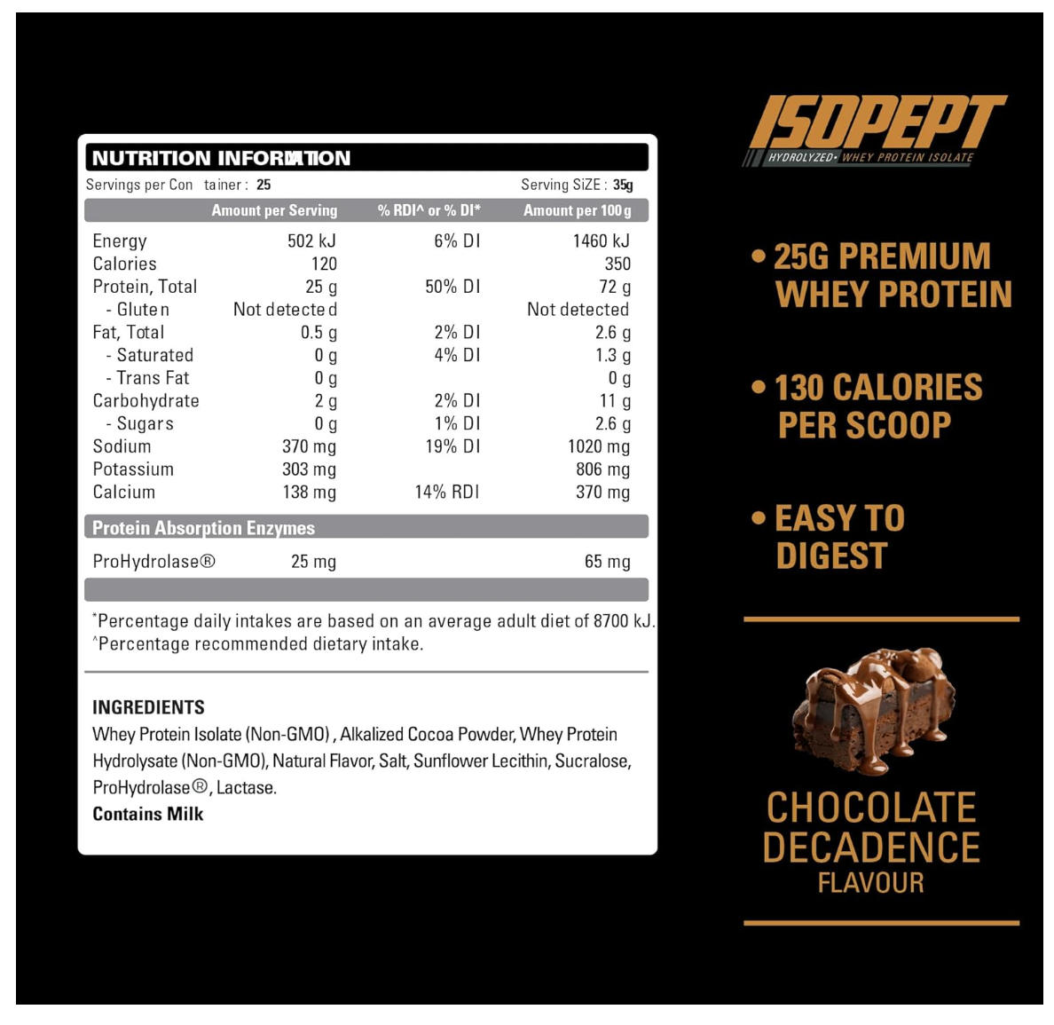 EHP Labs ISOPEPT Hydrolyzed Whey Protein Powder