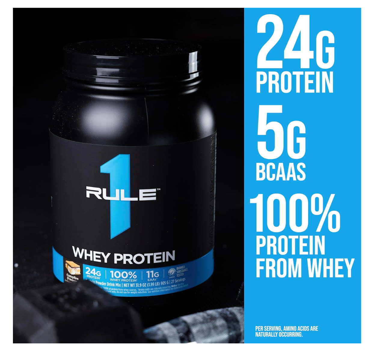 Rule 1 Whey Blend Powder 896 g