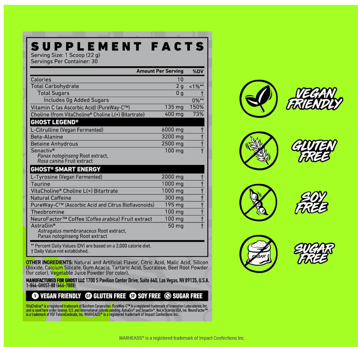 Ghost Legend Pre-Workout