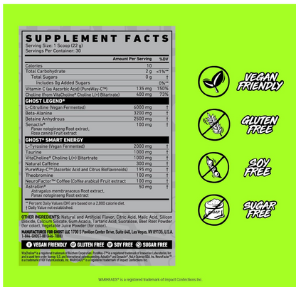 Ghost Legend Pre-Workout