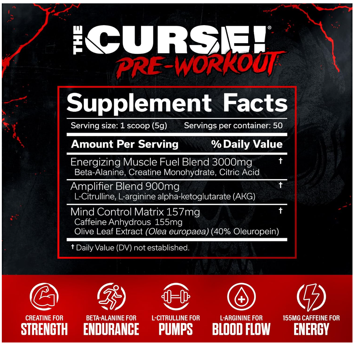JNX Sports The Curse!® Pre-Workout, 255g