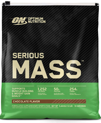 OPTIMUM NUTRITION Serious Mass Protein Powder Gainer, 5.44kg