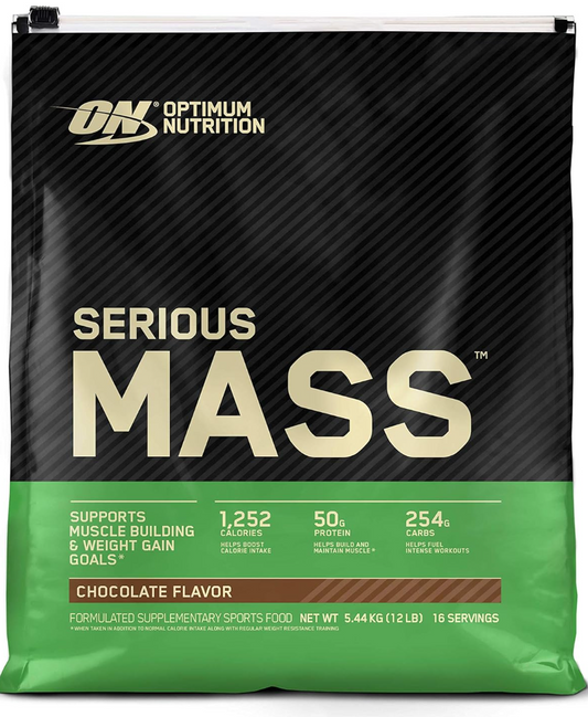 OPTIMUM NUTRITION Serious Mass Protein Powder Gainer, 5.44kg