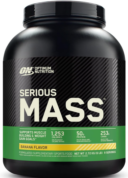 OPTIMUM NUTRITION Serious Mass Protein Powder Gainer, 2.72kg