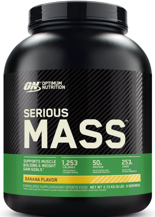 OPTIMUM NUTRITION Serious Mass Protein Powder Gainer, 2.72kg