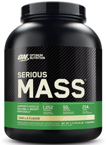 OPTIMUM NUTRITION Serious Mass Protein Powder Gainer, 2.72kg