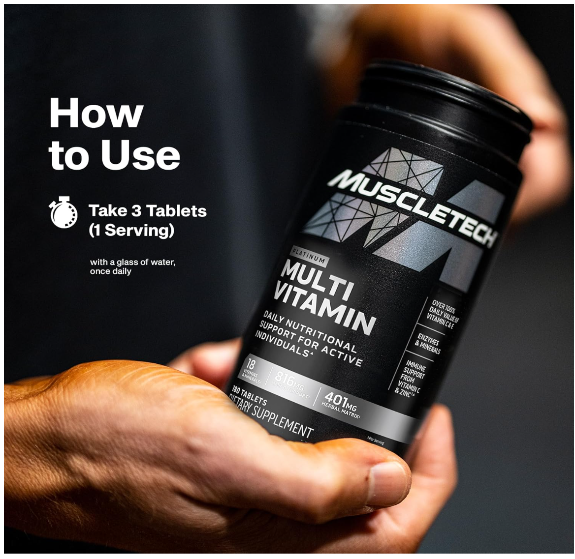 Muscletech Platinum Multivitamin 180 Tablets