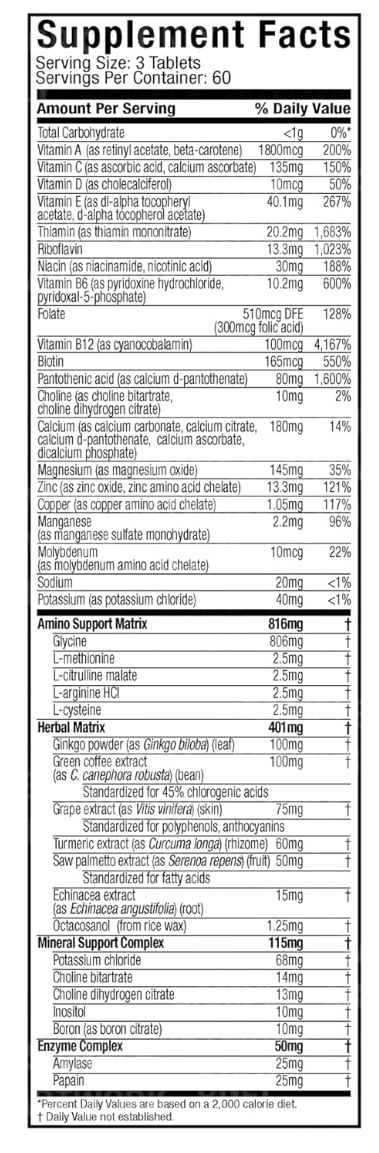 Muscletech Platinum Multivitamin 180 Tablets