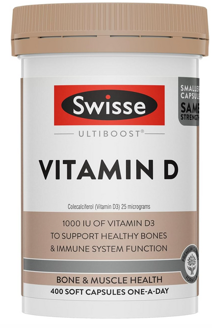 Swisse Ultiboost Vitamin D- 400 Capsules