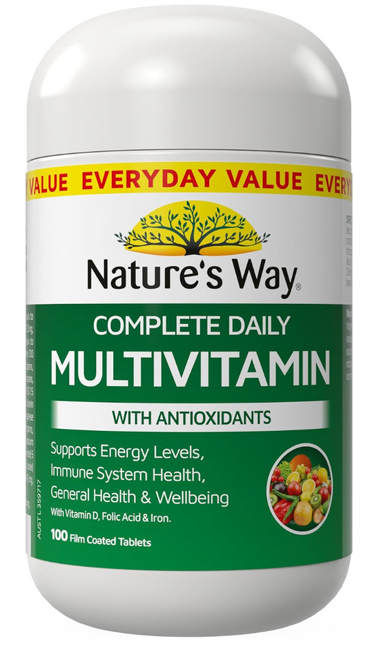 Nature's Way Complete Daily Multivitamin 100 Tablets