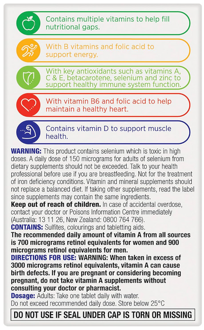 Centrum Men, Multi Vitamin & Minerals Supplement, 60 Tablets