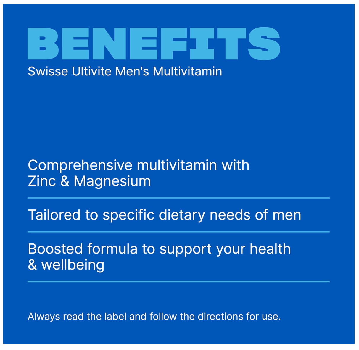 Swisse Ultivite Men's Multivitamin - 60 Tablets
