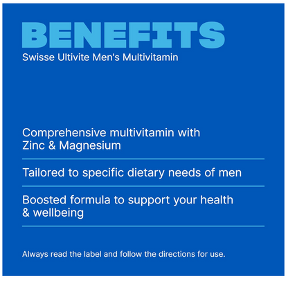 Swisse Ultivite Men's Multivitamin - 60 Tablets