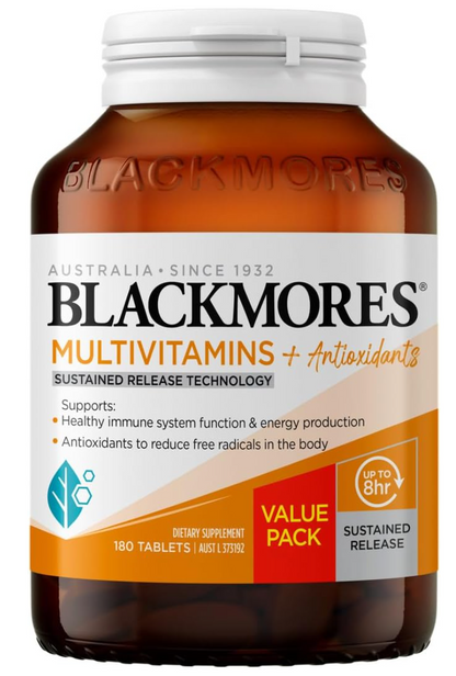 Blackmores Multivitamins + Antioxidants, 180 Tablets