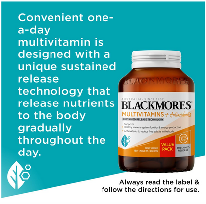 Blackmores Multivitamins + Antioxidants, 180 Tablets