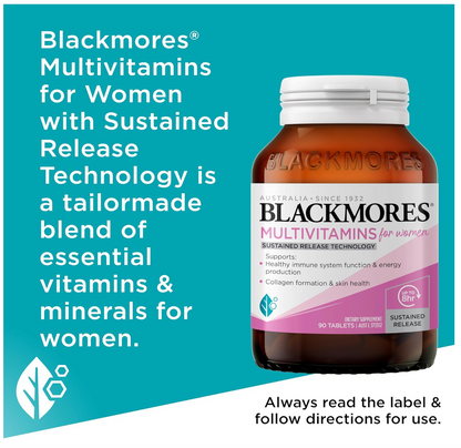 Blackmores Multivitamins for Women, 90 Tablets
