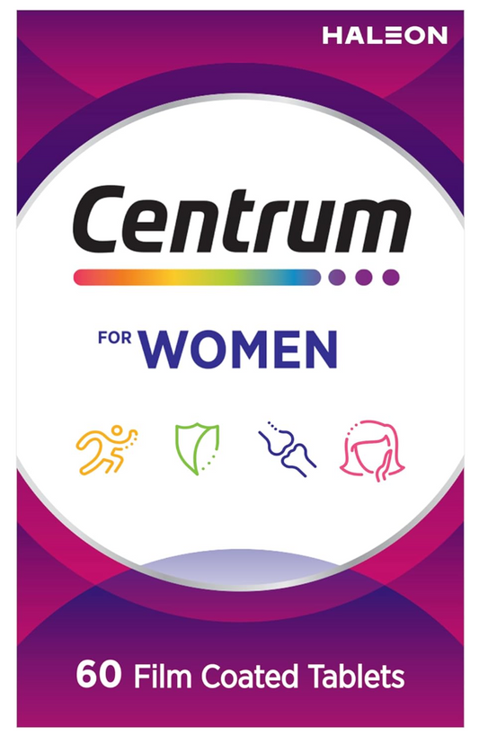 Centrum Women, Multi Vitamin & Minerals Supplement, 60 Tablets