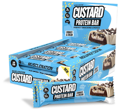 Muscle Nation Custard Protein Bars- 12 Pack