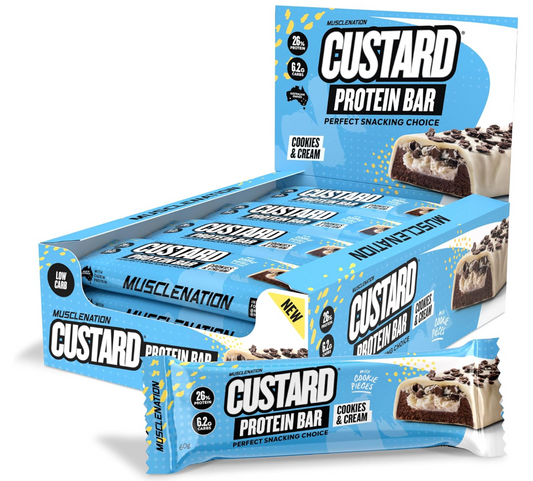 Muscle Nation Custard Protein Bars- 12 Pack