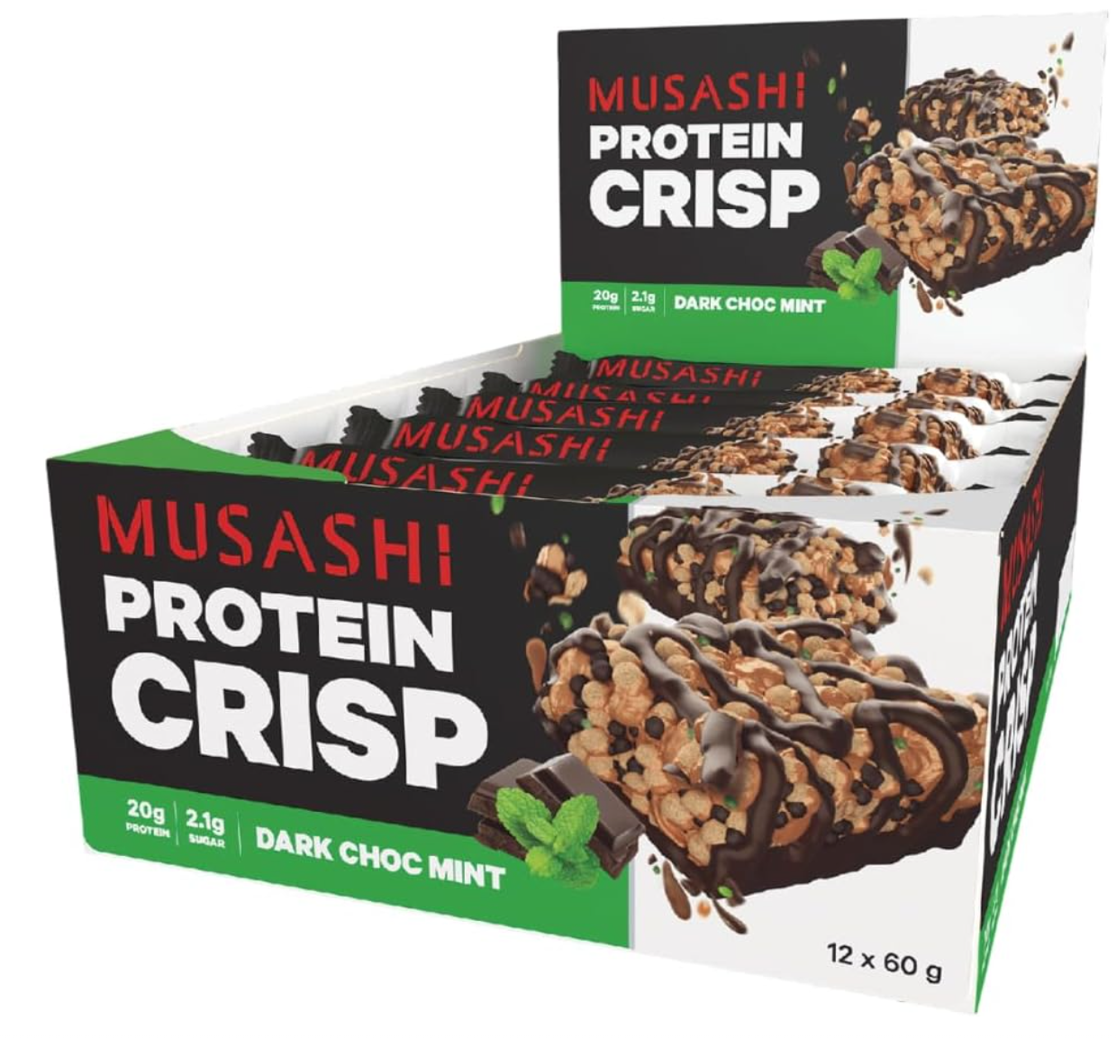 Musashi Crisp Protein Bar- 12 Pack