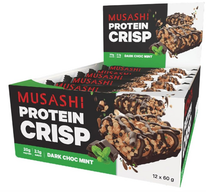 Musashi Crisp Protein Bar- 12 Pack