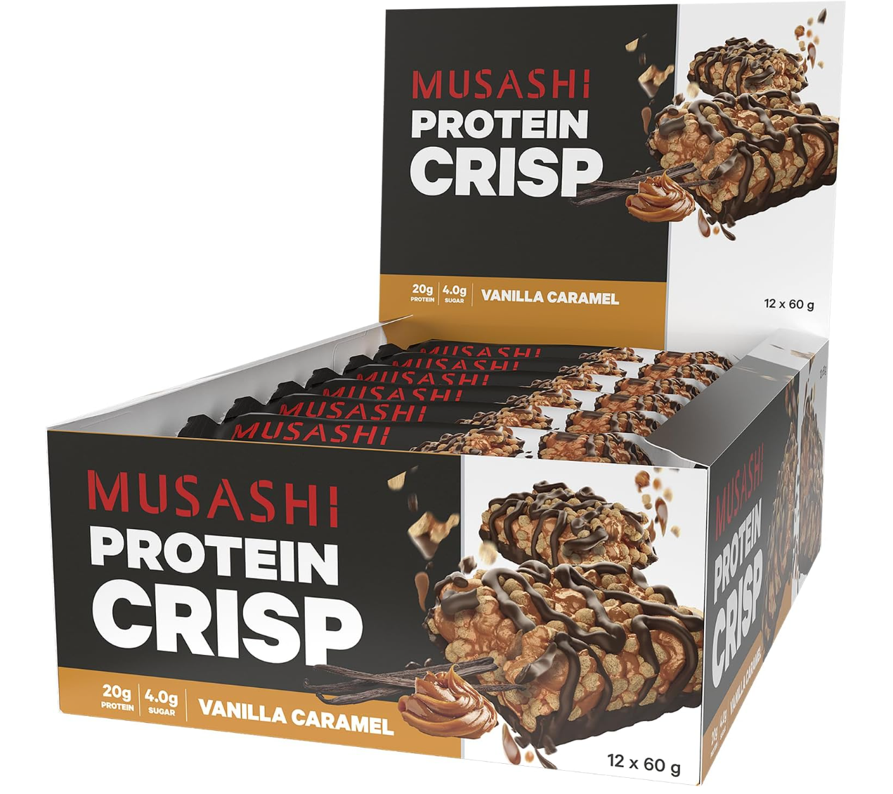 Musashi Crisp Protein Bar- 12 Pack
