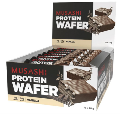 Musashi Protein Wafer Bar- 12 Pack