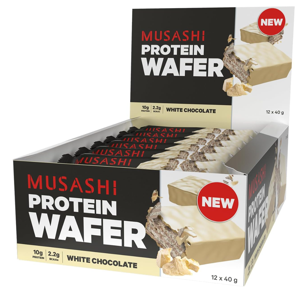 Musashi Protein Wafer Bar- 12 Pack