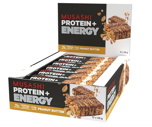 Musashi Protein+ Energy Bar- 12 Pack