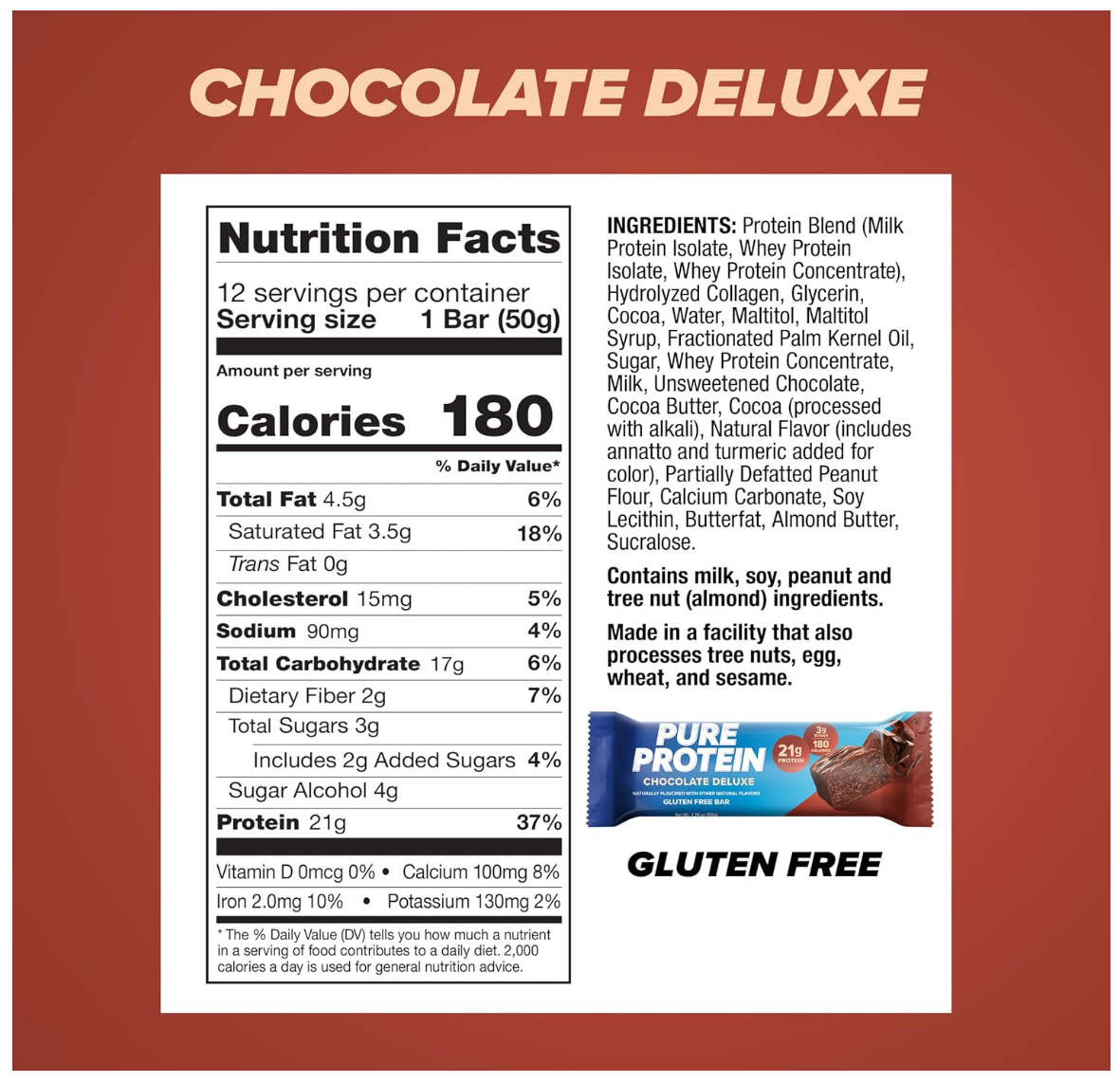 Pure Protein Bars- 12 Pack