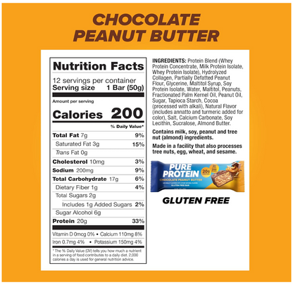 Pure Protein Bars- 12 Pack