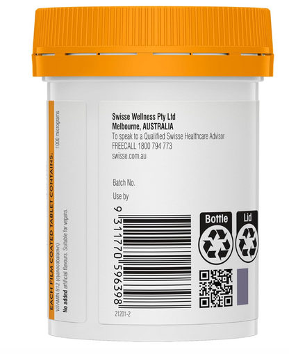 Swisse Ultiboost High Strength Vitamin B12- 60 Tablets