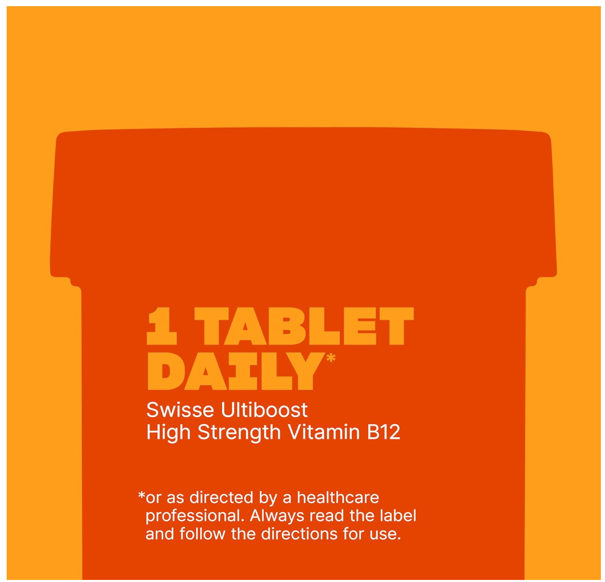 Swisse Ultiboost High Strength Vitamin B12- 60 Tablets