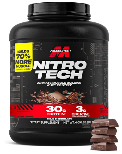 MuscleTech Whey Protein, Nitro-Tech Whey Isolate + Peptides