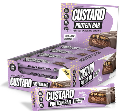 Muscle Nation Custard Protein Bars- 12 Pack