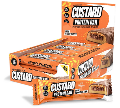 Muscle Nation Custard Protein Bars- 12 Pack