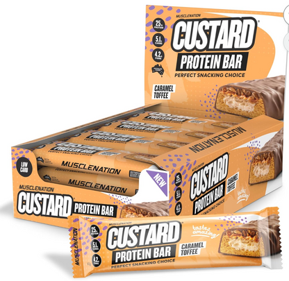 Muscle Nation Custard Protein Bars- 12 Pack
