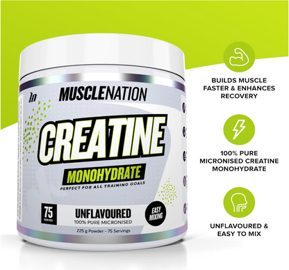 Muscle Nation Unflavoured - Creatine Monohydrate Powder