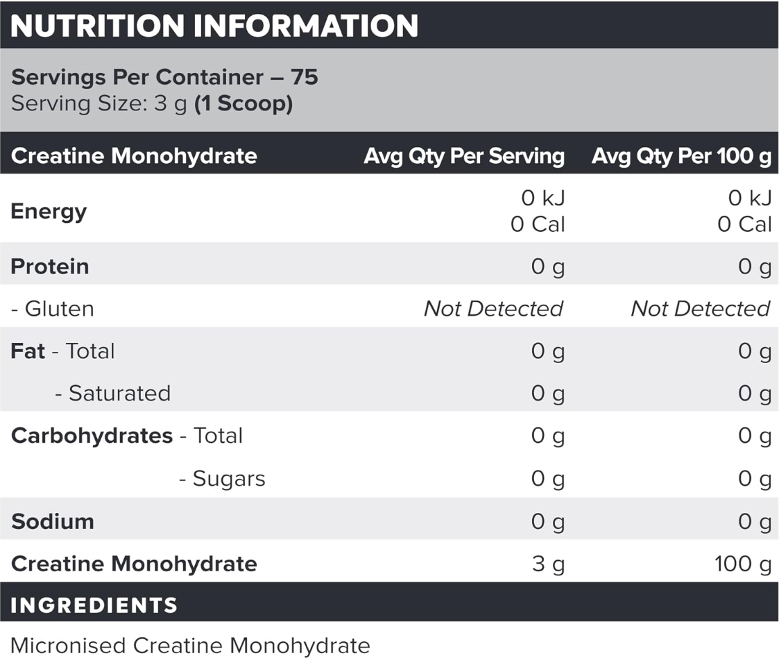 Muscle Nation Unflavoured - Creatine Monohydrate Powder